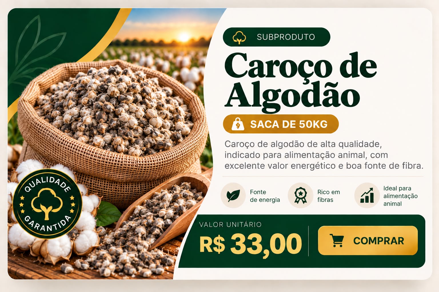Caroço de Algodão