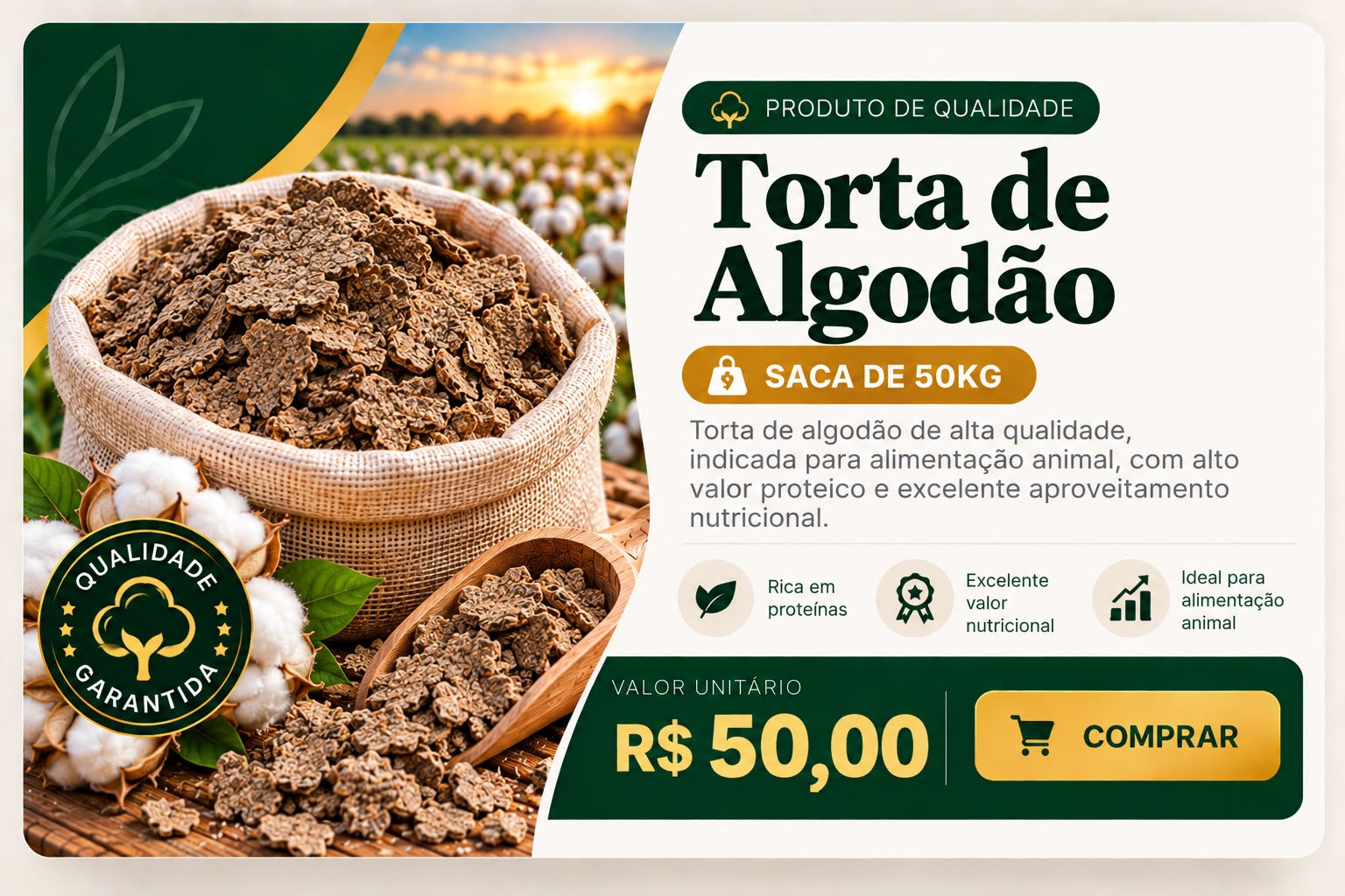 Torta de Algodão